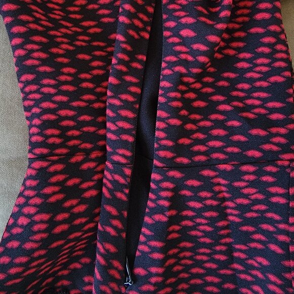 Reformation Nikky Top Blouse - French Kiss Red Black Size 2 - Picture 9 of 12